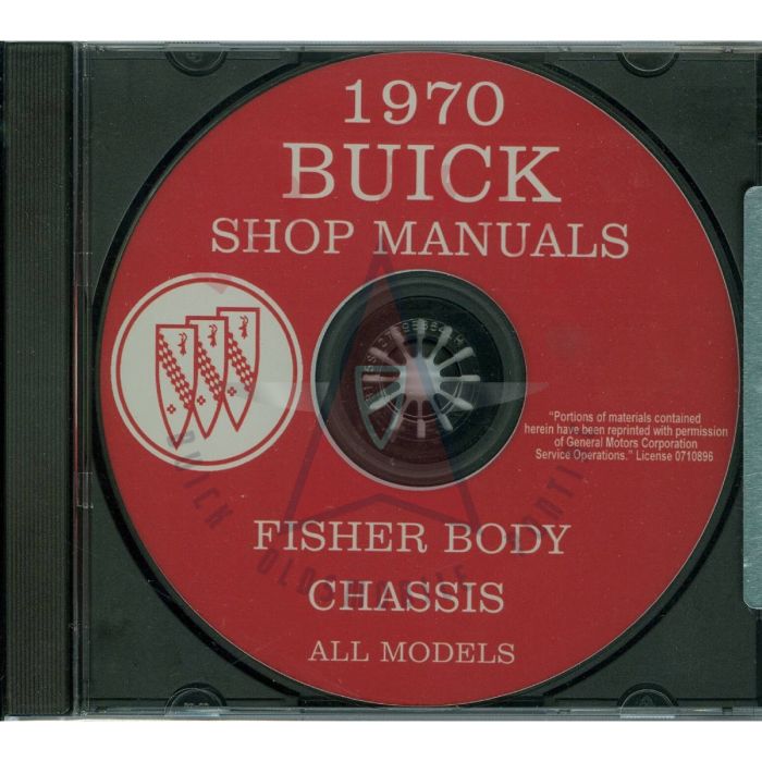 1970 Buick Fisher Body and Chassis Shop Manuals [CD]