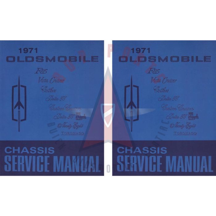 1971 Oldsmobile Chassis Service Manual 2 Volumes [PRINTED BOOKS]