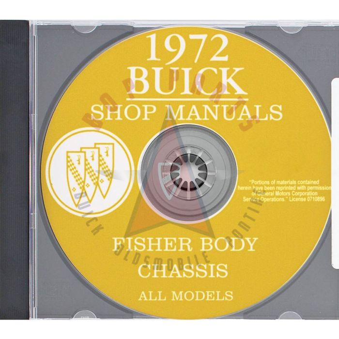 1972 Buick Fisher Body and Chassis Shop Manuals [CD]