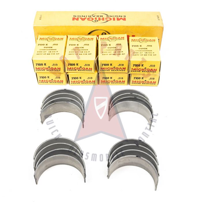 1957 1958 1959 1960 1961 1962 1963 1964 1965 Buick (See Details) Connecting Rod Bearing Set .010 (16 Pieces) NORS