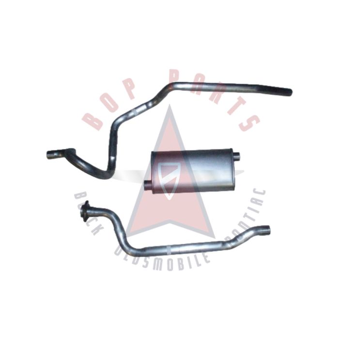 1975 1976 1977 Pontiac LeMans and Grand Am V8 (See Details) Aluminized Single Cat-Back Exhaust System