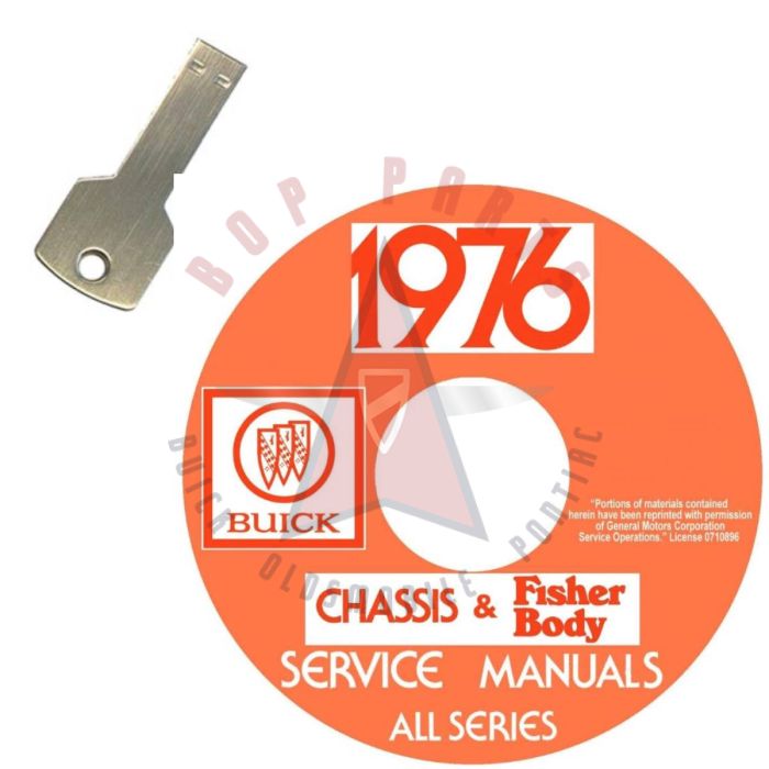 1976 Buick Chassis and Fisher Body Service Manuals [USB Flash Drive]