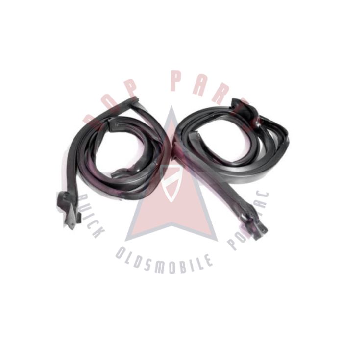 1978 1979 1980 1981 Pontiac Firebird 2-Door Hardtop Fisher T-Top Roof Rail Rubber Weatherstrips 1 Pair