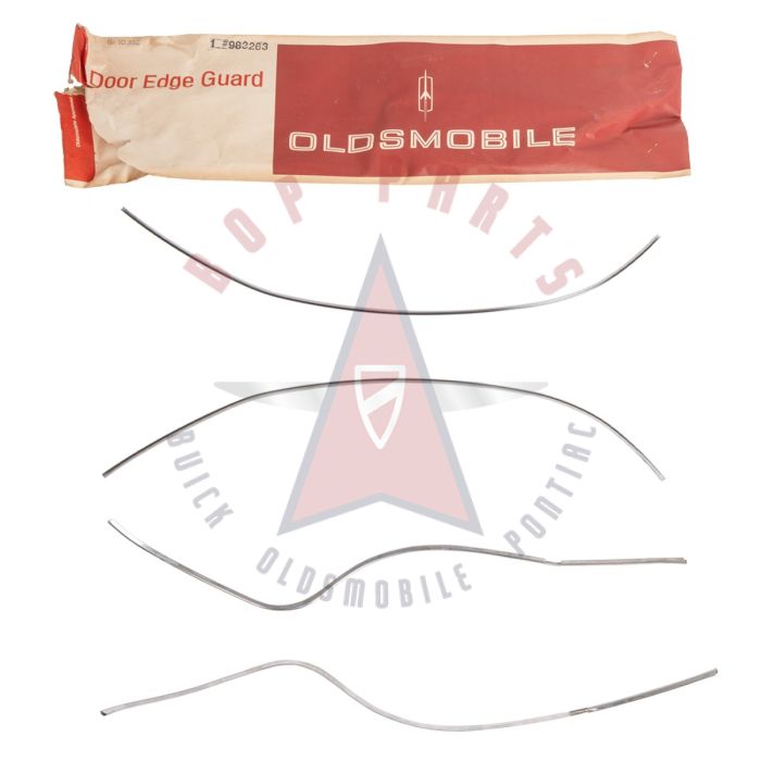 1971 1972 Oldsmobile Delta 88 4-Door Models Door Edge Guard Molding Set (4 Pieces) NOS