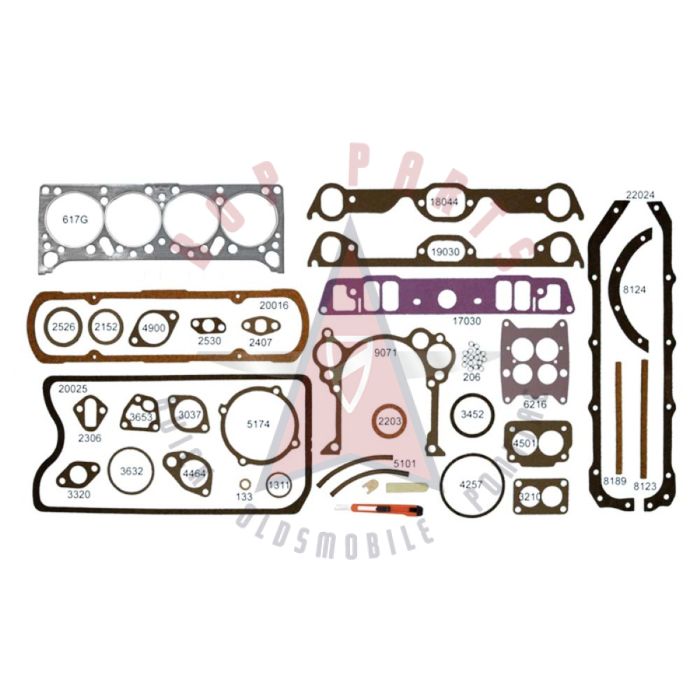 1958 1959 1960 Pontiac 370 V8, 389 V8 Complete Engine Gasket Set