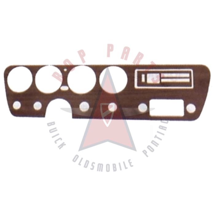 1967 Pontiac Catalina (WITHOUT Air Conditioning) Glove Box Applique DiNOC Gunstock Vinyl (1 Piece)