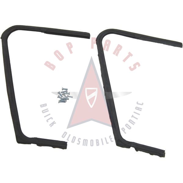 1957 1958 Buick 2-Door Convertible And Hardtop (See Details) Front Door Vent Window Rubber Weatherstrips 1 Pair