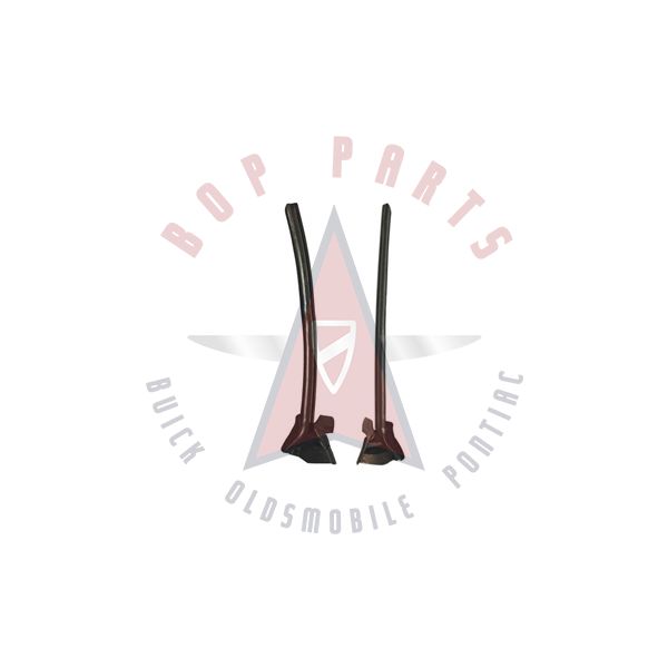 Buick, Oldsmobile (See Details) 2-Door Hardtop Side Window Leading Edge (2 Pieces)