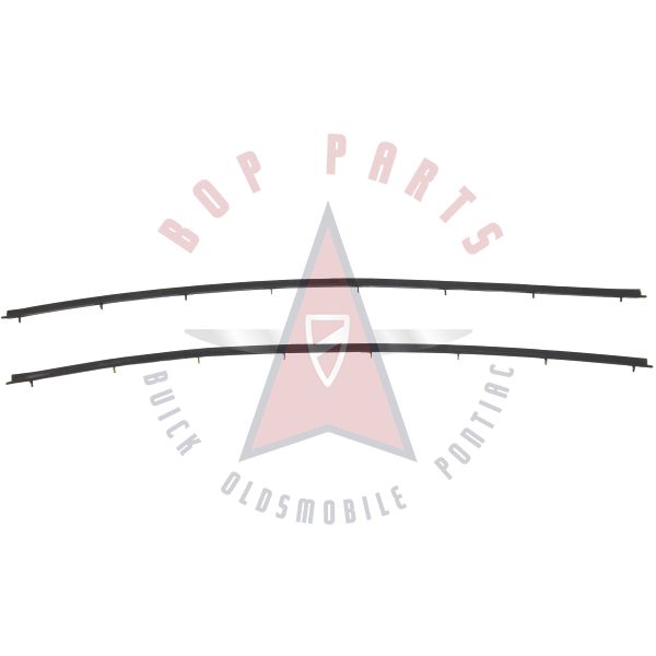 Buick, Oldsmobile, Pontiac (See Details) Outer Beltline Weatherstrip (2 Pieces)