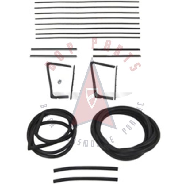 Buick, Oldsmobile (See Details) Glass Weatherstrip Kit (20 Piece)