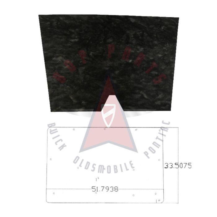 1981 1982 1983 1984 1985 1986 1987 Oldsmobile Cutlass Hood Insulation (1.0 Inch)