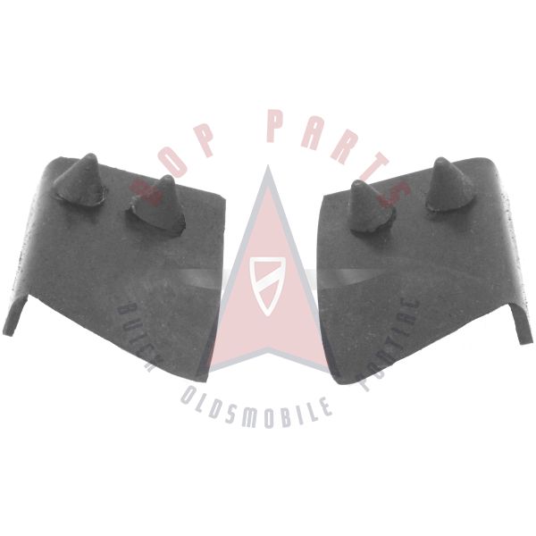 1961 1962 Buick And Oldsmobile (See Details) Front Door Hinge Pillar At Beltline Rubber Seals 1 Pair 