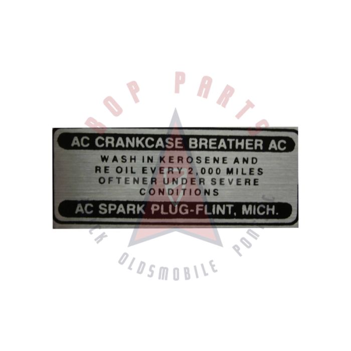 1939 1940 1941 1942 1943 1944 1945 1946 1947 1948 1949 1950 1951 1952 1953 Buick Straight Eight Oil Filler Cap Decal 
