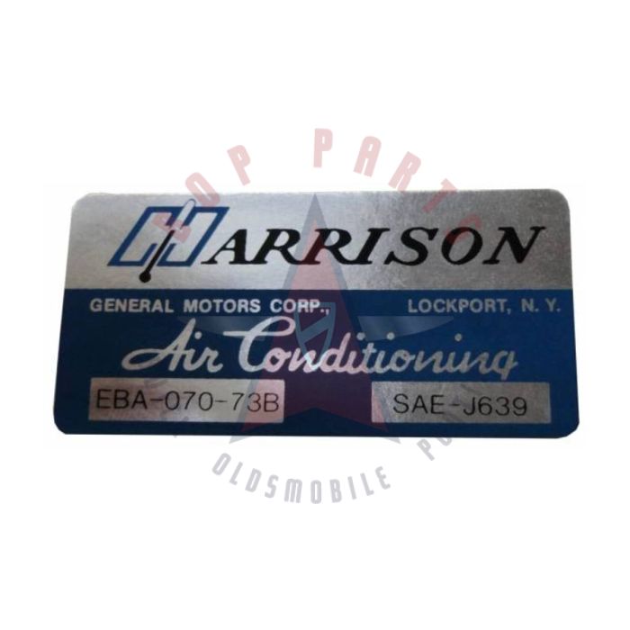 1973 Buick "Harrison" Air Conditioning (A/C) Evaporator Box Decal 