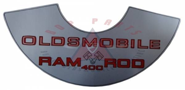 1969 Oldsmobile 400 Engine "Ram Rod" Air Cleaner Decal