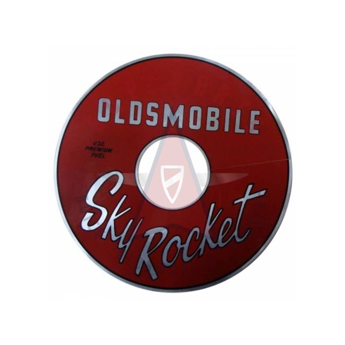 1961 1962 1963 1964 Oldsmobile "Sky Rocket" Air Cleaner Decal - Red/Silver