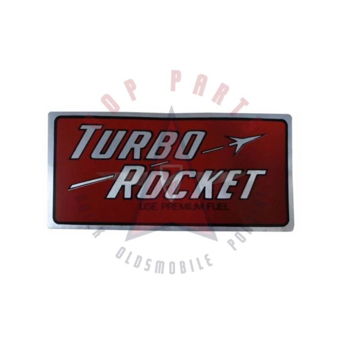 1962 1963 Oldsmobile "Turbo Rocket" Air Cleaner Decal
