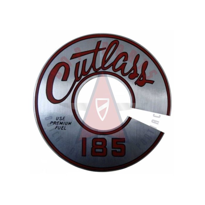 1962 1963 Oldsmobile "Cutlass 185" Air Cleaner Decal (7-Inches) - Silver