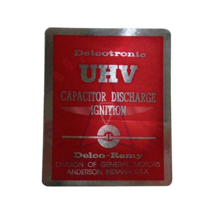 
1967 1968 1969 Oldsmobile UHV Ignition Capacitor Discharge Decal 
