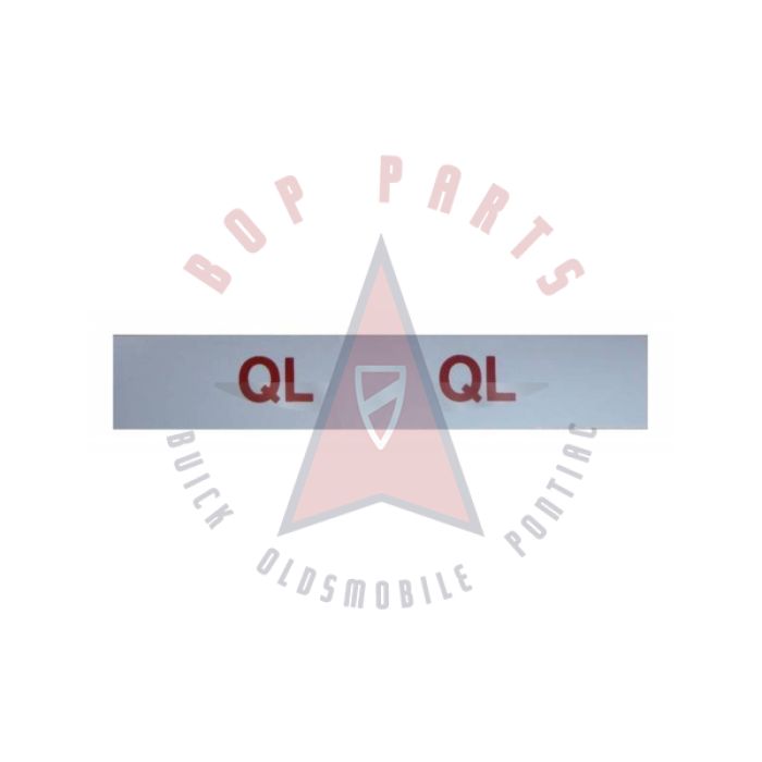 1969 Oldsmobile 400 Engine (4 Barrel Carburetor) A-Body Models WITH Automatic Transmissions "QL" Engine Code Decal 