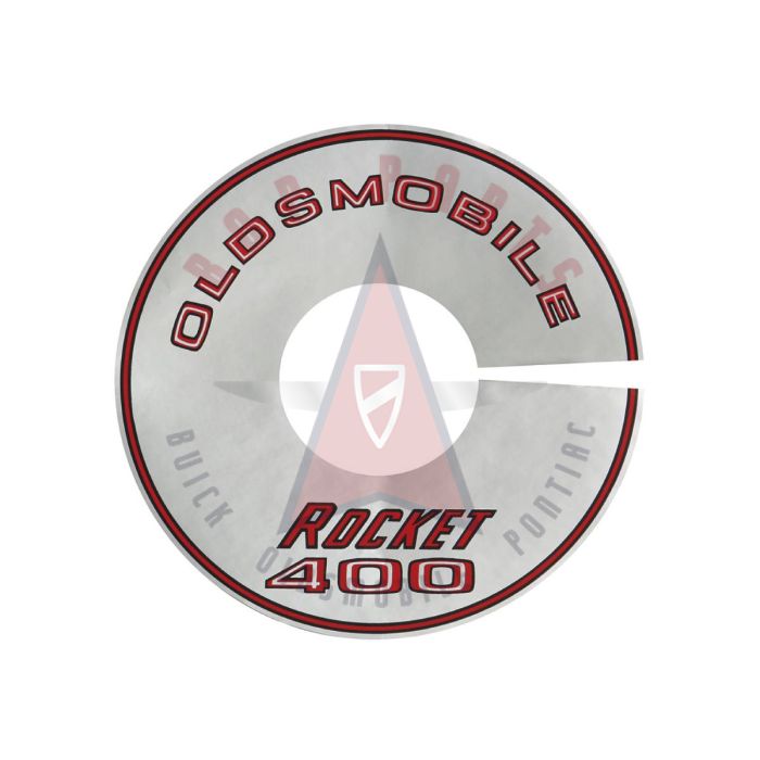 1968 Oldsmobile "Rocket 400" Air Cleaner Decal (8-Inches) - Silver