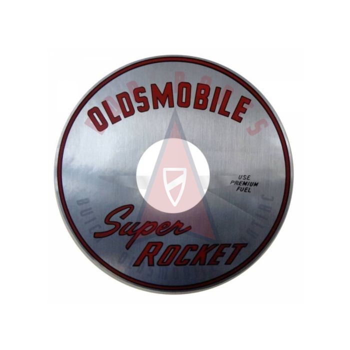 1965 Oldsmobile 425 Engine (4 Barrel Carburetor) "Super Rocket" Air Cleaner Decal (11-Inches) - Silver