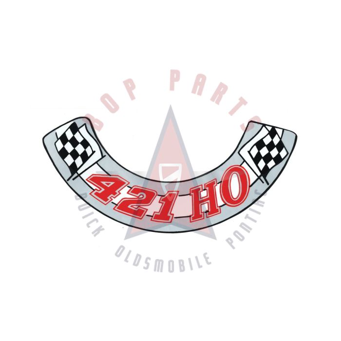 
1962 1963 Pontiac 421 Engine Models (See Details) "421 HO" Air Cleaner Decal
