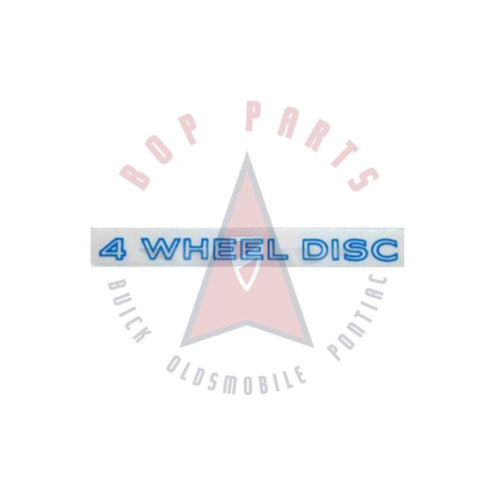 
1979 1980 Pontiac (See Details) 4-Wheel Disc Door Decal - Blue

