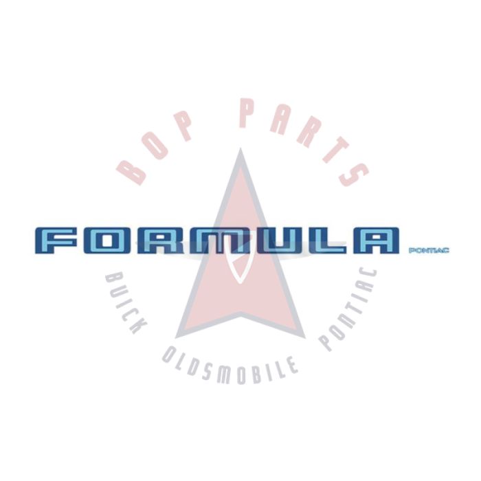 Pontiac Firebird "FORMULA PONTIAC" Legend Decal - Blue