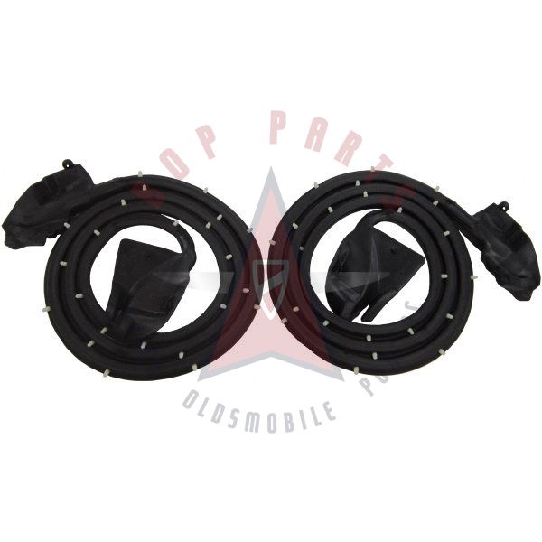1970 1971 1972 1973 1974 1975 1976 1977 1978 1979 1980 1981 Pontiac Firebird (See Details) Door Rubber Weatherstrips With Molded Ends 1 Pair