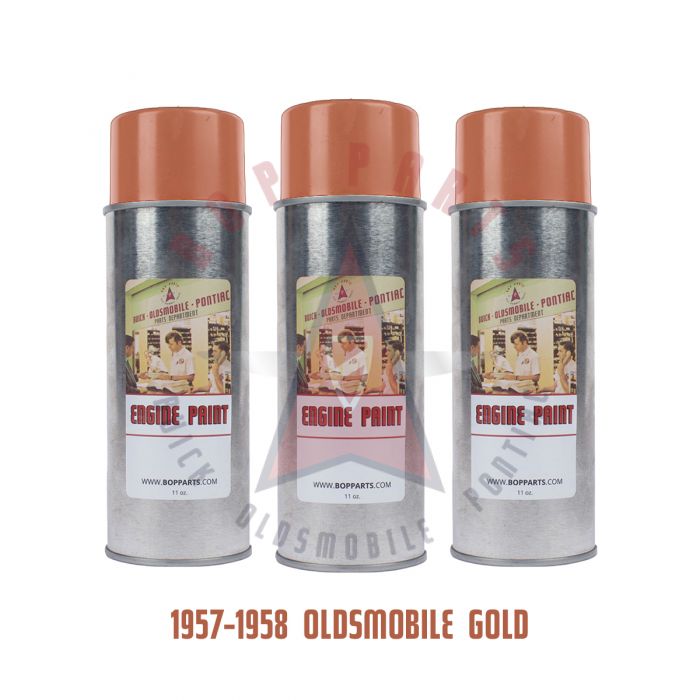 1957 1958 Oldsmobile Gold Engine Paint (3 Cans)
