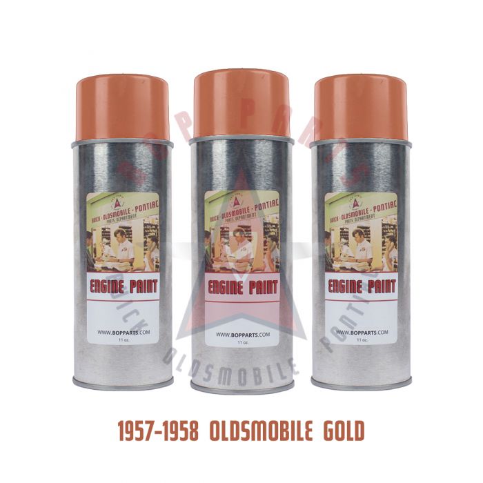 1957 1958 1959 Oldsmobile 371 V8 Gold Engine Paint (3 Cans)