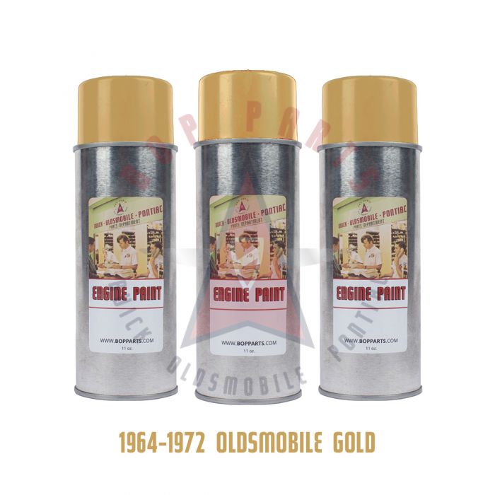 1964 1965 1966 1967 1968 1969 1970 1971 1972 Oldsmobile Gold Engine Paint (3 Cans)
