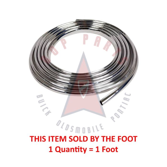 Universal Buick, Oldsmobile, and Pontiac Plastic Chrome Trim Material (Sold By The Foot) 