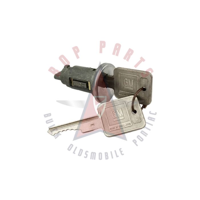 1966 1967 Buick A-Body Models Ignition Lock Cylinder WITH Two Square Late Style Keys
