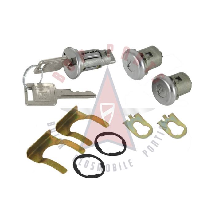 
1966 1967 Oldsmobile (See Details) Ignition and Door Lock Set WITH Two Square Head Keys (11 Pieces)
