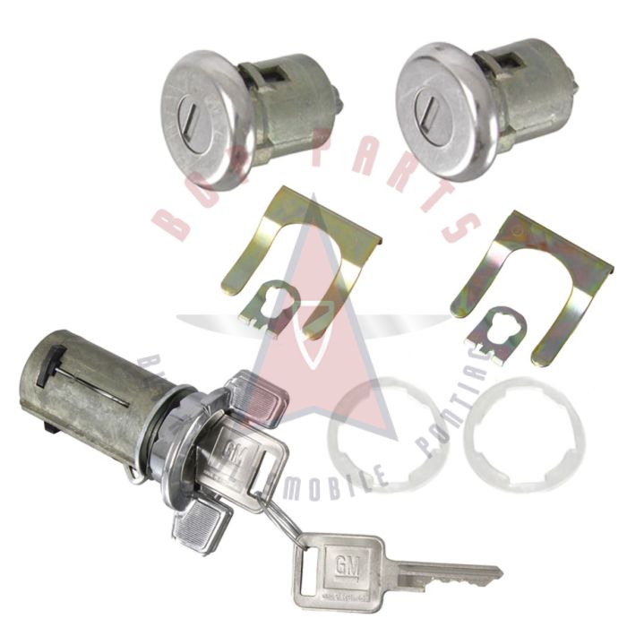 
1969 1970 1971 1972 1973 1974 1975 1976 1977 1978 Oldsmobile 442 and Cutlass Ignition and Door Lock Set WITH Two Square Head Keys [Late Style] (11 Pieces)
