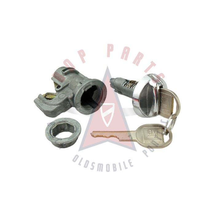 1974 1975 1976 1977 1978 Oldsmobile Full-Size Models Glove Box Lock Set WITH Two Round Head Keys [Original Style]