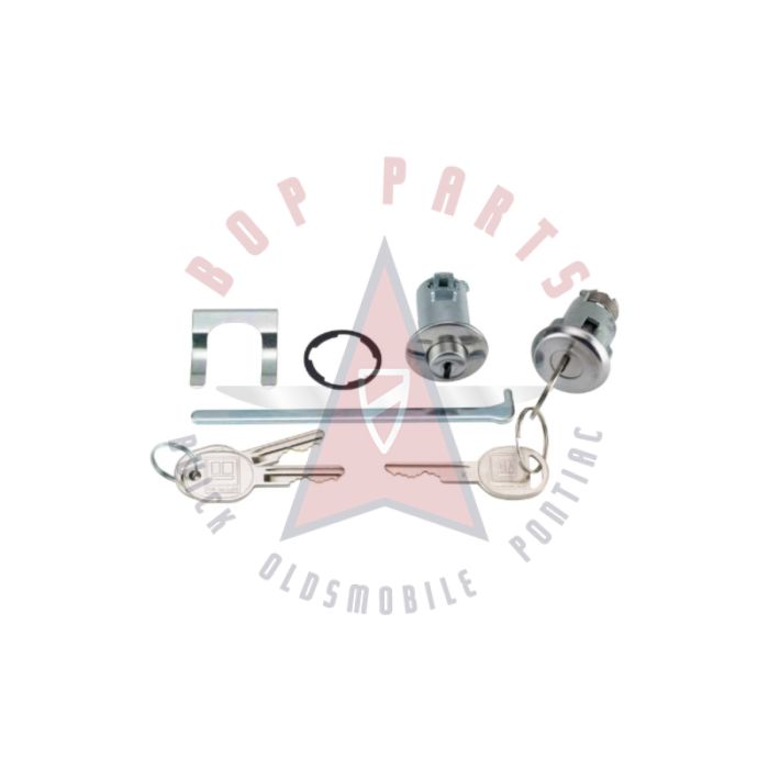 1963 Buick Special and Skylark Glove Box and Trunk Lock Set WITH Four Round Head Keys [Late Style]
