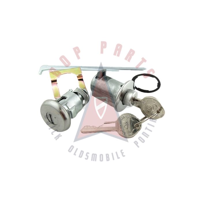1963 Oldsmobile Cutlass Glove Box and Trunk Lock Set WITH Two Pear Head Keys [Original Style]