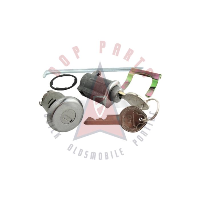 1966 1967 Pontiac GTO Glove Box and Trunk Lock Set WITH Two Pear Head 'A' Keys [Original Style]