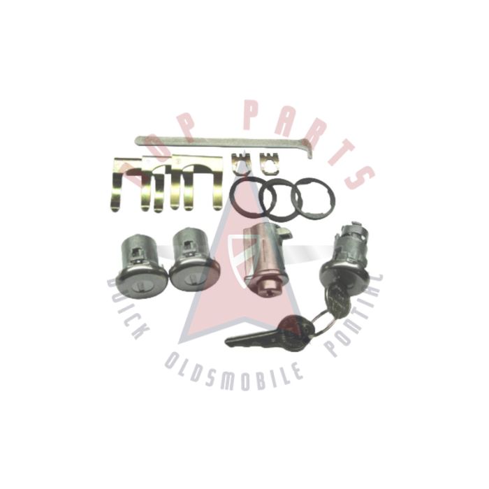 1963 1964 1965 Pontiac GTO Glove Box, Door, and Trunk Lock Set WITH Two Pear Head Keys [Original Style]
