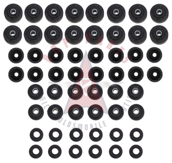 1965-1966 Buick, Oldsmobile, And Pontiac Full Size Convertible (See Details) Body Mount Set (56 Pieces)