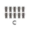 Universal Emblem and Script 3/16 Diameter Stud (For 7/32 Inch Holes) Barrel Nut Set (10 Pieces) 