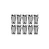 Universal Emblem And Script 5/32 Inch Stud Barrel Nut Set (For 7/32 Inch Holes; 0.049 - 0.055 Inch Panel Range) (10 Pieces) 
