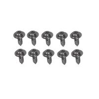 Universal Chrome Phillips PoziDrive Washer Head Screw Set (#8 x 15/32 Inch) (10 Pieces) 