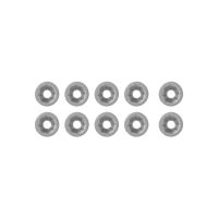 Universal Flat Push-On Retainer Clip Set (For 5/32 Inch Stud Size Non-Threaded Fasteners)(10 Pieces) 