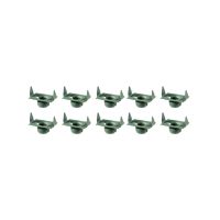 
Buick, Oldsmobile, and Pontiac Universal Door and Quarter Glass Window Channel Sweep Green Phosphate Clip Set (10 Pieces)
