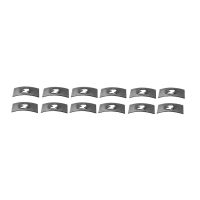 Universal Flat Nut Clip Set (9/16 Inch Wide X 1 Inch Long) (12 Pieces) 