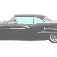 1957 1958 Oldsmobile Series 88, Dynamic 88 And Series 98 2-Door Hardtop Coupe (See Details) Glass Set (6 pieces)